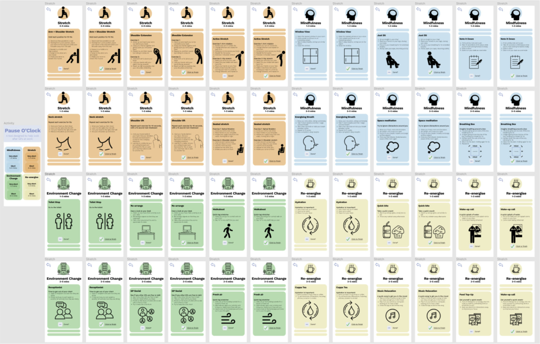Mindfulness Activity Menu